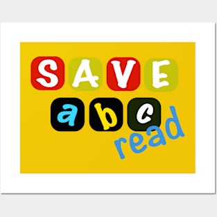 Save ABC -read Posters and Art